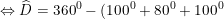 \small \Leftrightarrow \widehat{D}=360^0-(100^0+80^0+100^0)=80^0